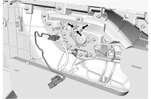 Rear Side Door Inside Handle Illumination Lamp Replacement — figure 3