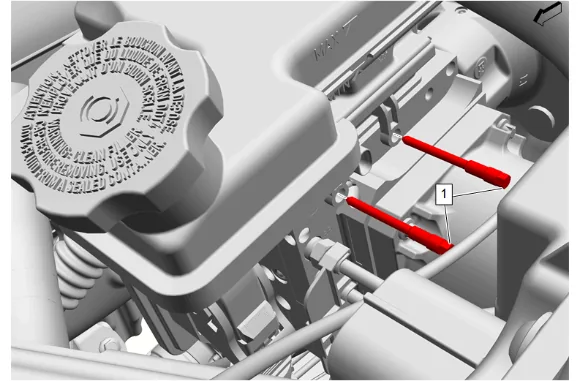 Brake Master Cylinder Replacement - With Power Brake Booster and Electronic Brake Control Module — figure 8
