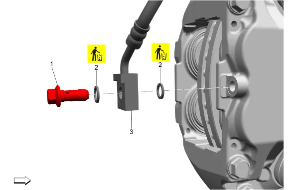 Front Brake Hose Replacement (J61) — figure 2