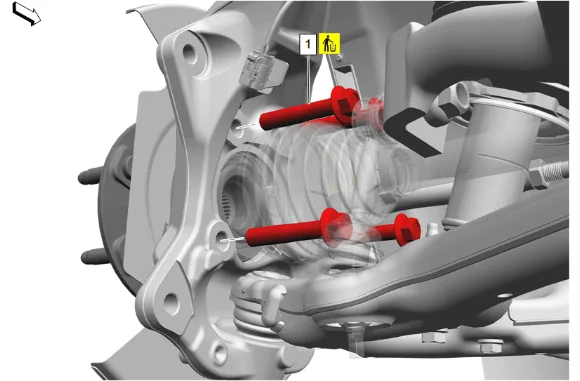 Front Brake Shield Replacement (4WD with Z56) — figure 10