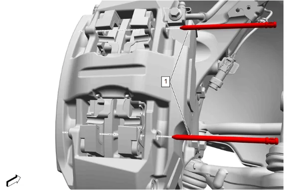 Front Disc Brake Pads Replacement (J55) — figure 2