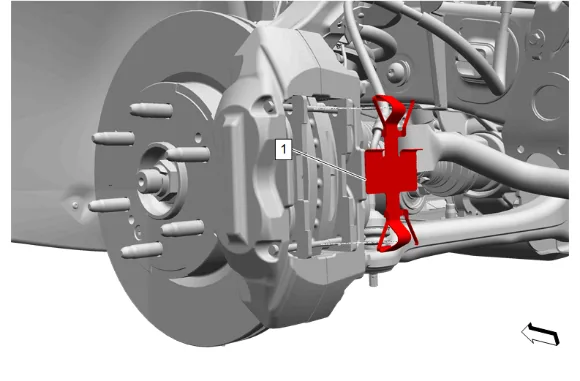 Front Disc Brake Pads Replacement (J61) — figure 4