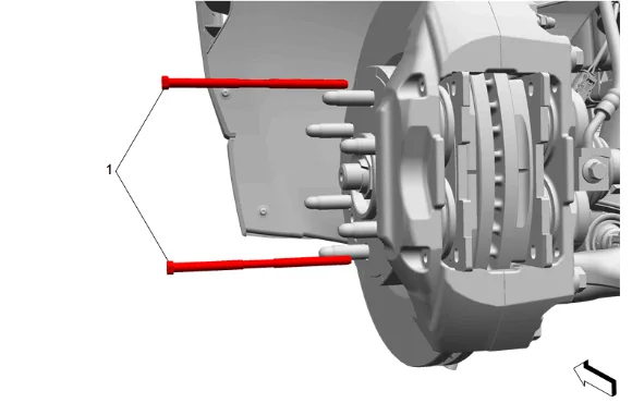 Front Disc Brake Pads Replacement (J61) — figure 5