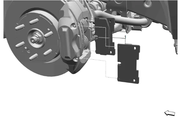 Front Disc Brake Pads Replacement (J61) — figure 6