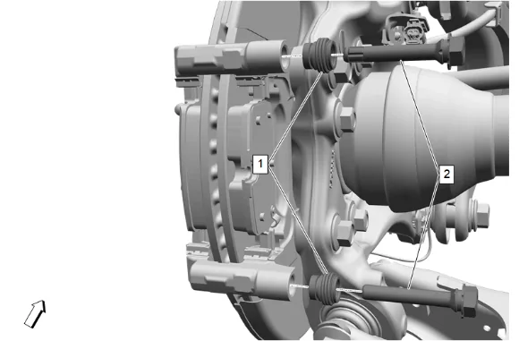 Rear Brake Caliper Guide Pin Replacement — figure 5