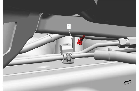 Rear Brake Crossover Pipe Replacement — figure 6