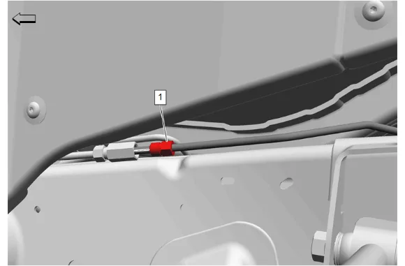 Rear Brake Rear Pipe Replacement - Left Side — figure 1