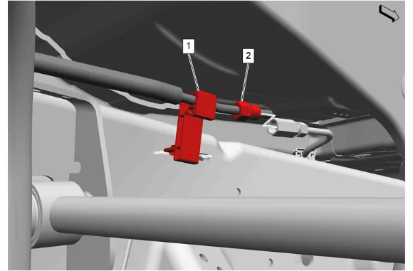 Rear Brake Rear Pipe Replacement - Right Side — figure 1
