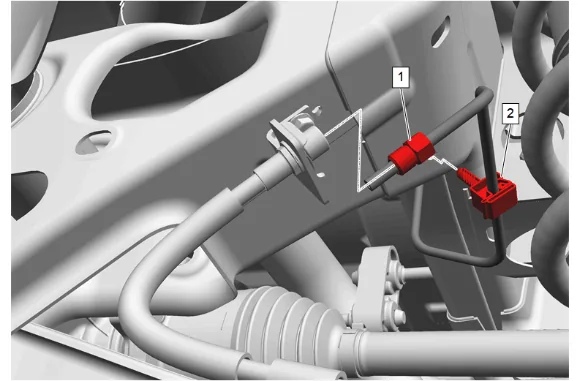Rear Brake Rear Pipe Replacement - Right Side — figure 3