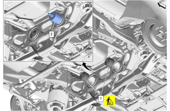 Differential Carrier Bushing Replacement - Rear (G86) — figure 10