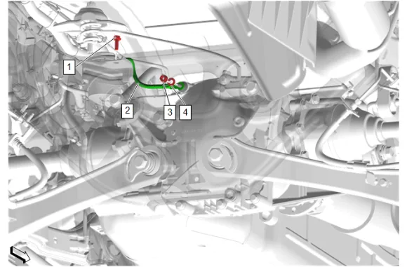 Differential Carrier Ground Cable Replacement (G96) — figure 1