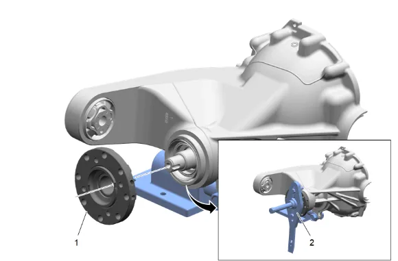 Differential Drive Pinion Gear Inner Bearing Replacement (G86) — figure 20