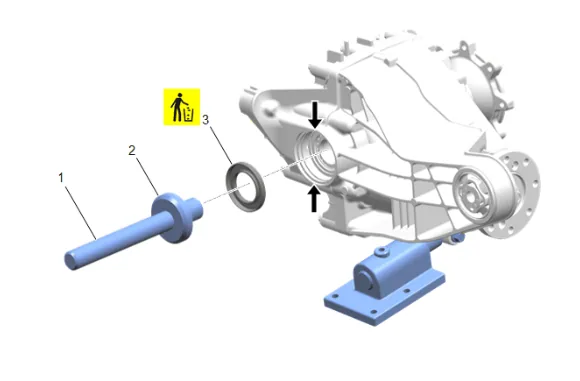 Differential Drive Pinion Gear Inner Bearing Replacement (G96) — figure 41