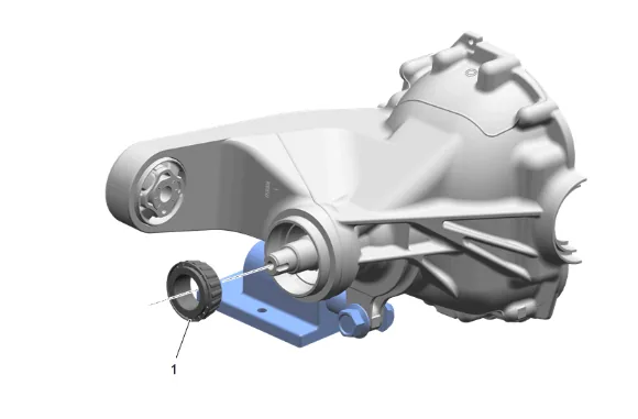 Differential Drive Pinion Gear Outer Bearing Replacement (G86) — figure 22
