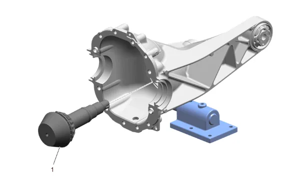 Differential Drive Pinion Gear Outer Bearing Replacement (G86) — figure 23