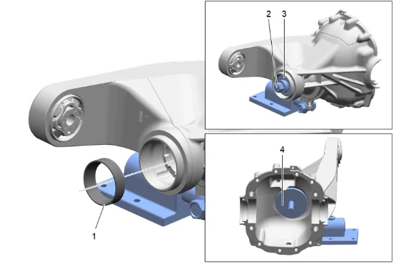 Differential Drive Pinion Gear Outer Bearing Replacement (G86) — figure 29