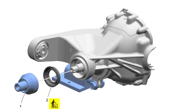 Differential Drive Pinion Gear Outer Bearing Replacement (G86) — figure 31