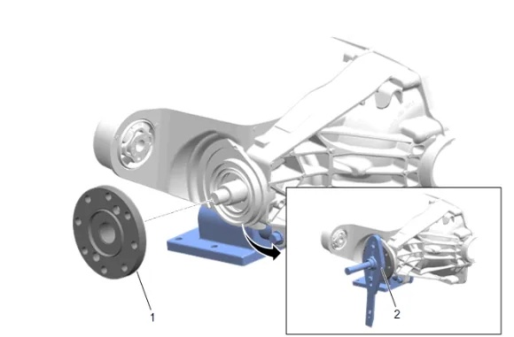 Differential Drive Pinion Gear Outer Bearing Replacement (G96) — figure 24