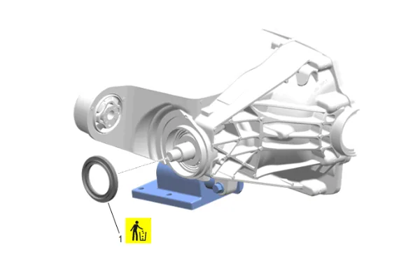 Differential Drive Pinion Gear Outer Bearing Replacement (G96) — figure 25