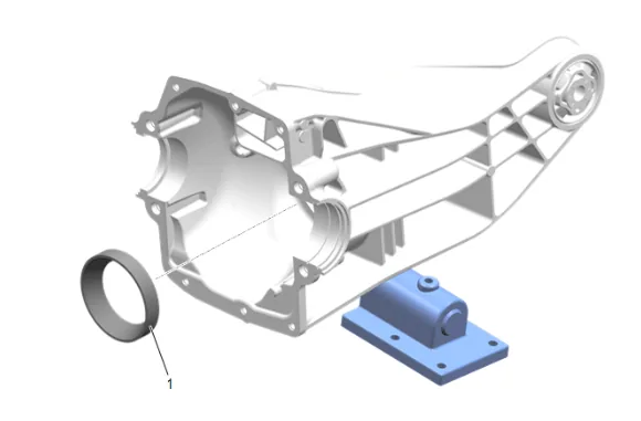 Differential Drive Pinion Gear Outer Bearing Replacement (G96) — figure 30