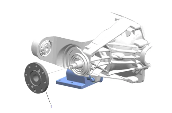 Differential Drive Pinion Gear Outer Bearing Replacement (G96) — figure 36