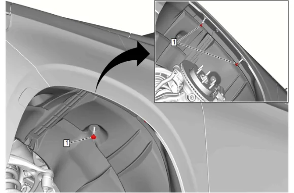 Front Differential Drive Pinion Gear Inner Bearing Replacement (without F47) — figure 36