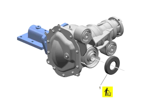 Front Differential Drive Pinion Gear Inner Bearing Replacement (without F47) — figure 54