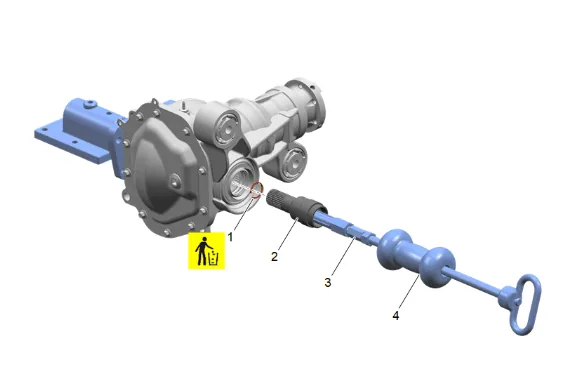 Front Differential Drive Pinion Gear Inner Bearing Replacement (without F47) — figure 55