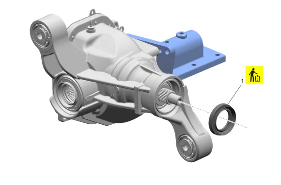 Front Differential Drive Pinion Gear Inner Bearing Replacement (without F47) — figure 59