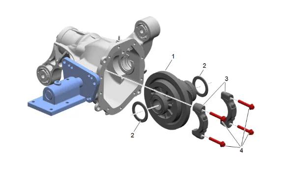 Front Differential Drive Pinion Gear Inner Bearing Replacement (without F47) — figure 61