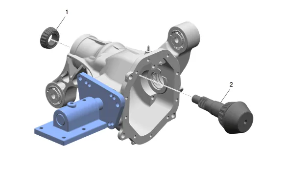 Front Differential Drive Pinion Gear Inner Bearing Replacement (without F47) — figure 62