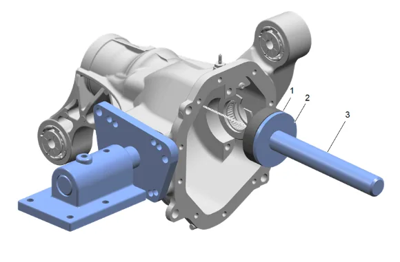 Front Differential Drive Pinion Gear Inner Bearing Replacement (without F47) — figure 65