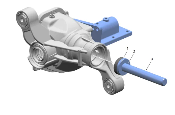 Front Differential Drive Pinion Gear Inner Bearing Replacement (without F47) — figure 66