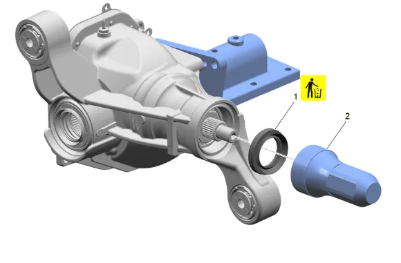 Front Differential Drive Pinion Gear Inner Bearing Replacement (without F47) — figure 69