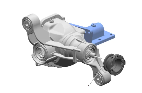 Front Differential Drive Pinion Gear Inner Bearing Replacement (without F47) — figure 70