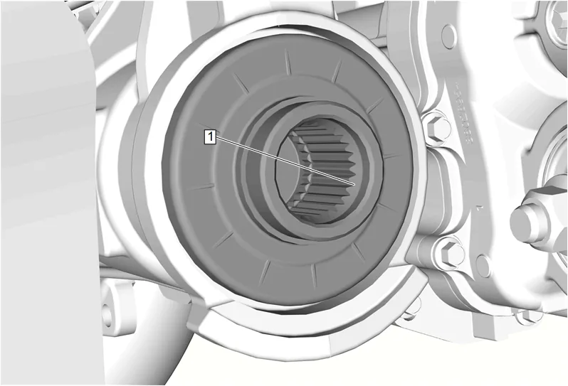 Front Differential Drive Pinion Gear Inner Bearing Replacement (without F47) — figure 73