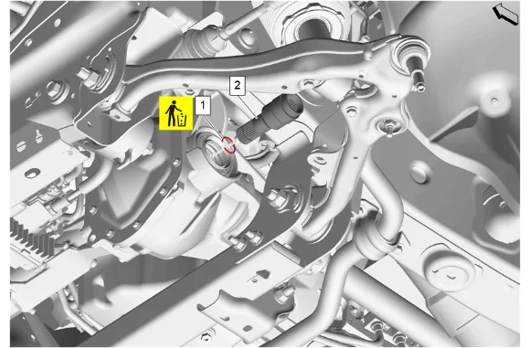 Front Drive Axle Inner Shaft Seal and Inner Shaft Bearing Replacement — figure 26