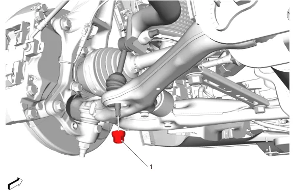 Front Drive Axle Inner Shaft Seal Replacement - Left Side — figure 13
