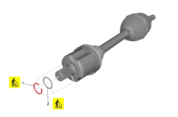 Front Wheel Drive Intermediate Shaft Replacement — figure 18