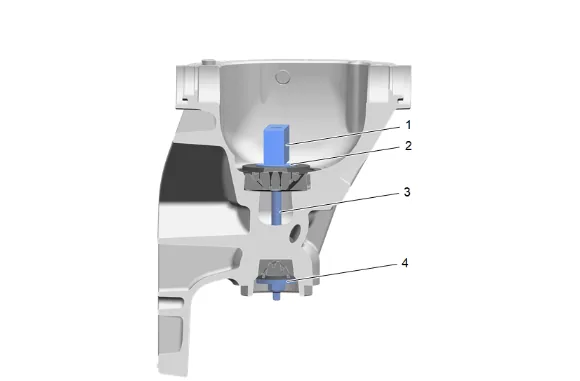 Pinion Depth Adjustment (G86 9.5 Inch Axle) — figure 1