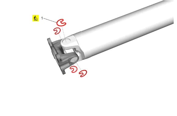 Propeller Shaft Flange Replacement (4WD) — figure 3