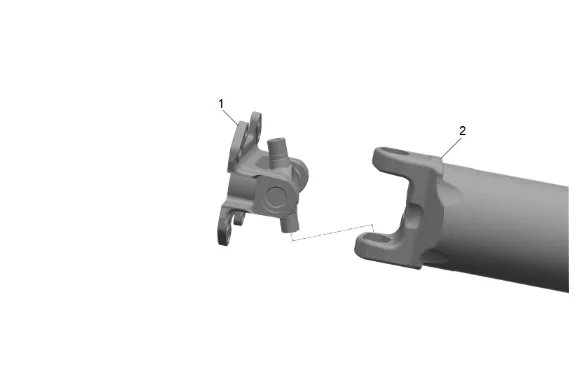 Propeller Shaft Flange Replacement (4WD) — figure 6