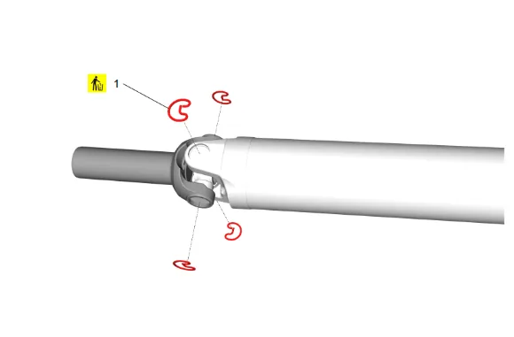 Propeller Shaft Front Slip Yoke Replacement (4WD) — figure 3
