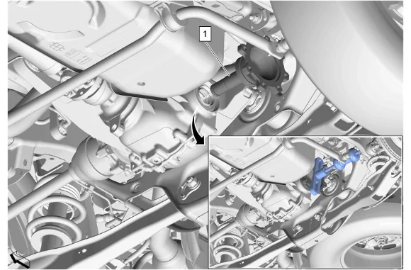 Rear Axle Shaft Seal Replacement - Left Side (G86) — figure 2