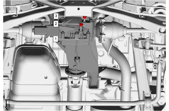 Rear Axle Shaft Seal Replacement - Left Side (G96) — figure 1