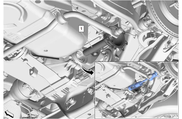 Rear Axle Shaft Seal Replacement - Left Side (G96) — figure 5