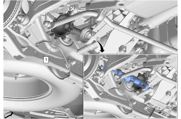 Rear Axle Shaft Seal Replacement - Right Side (G96) — figure 2