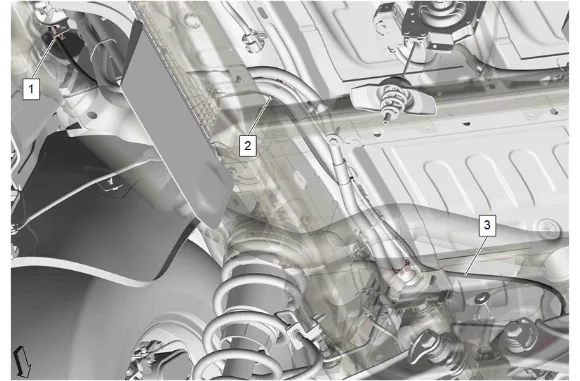 Rear Axle Vent Hose Replacement (G86) — figure 2