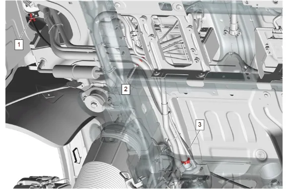 Rear Axle Vent Hose Replacement (G96) — figure 2