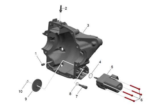Rear Drive Axle Disassembled View 2 of 3 (G96) — figure 1